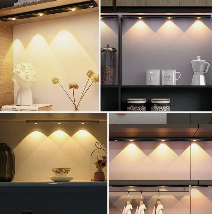 LED PIR Motion Sensor Cabinet Light – USB Rechargeable | Wireless Stick-On Light with 3 Modes & Dimmable Settings