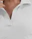 Casual Polyester Blend Ribbed Collar V-Neck & Regular Long Sleeves Stylish Coffee Top (20"Inches)