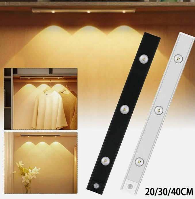 LED PIR Motion Sensor Cabinet Light – USB Rechargeable | Wireless Stick-On Light with 3 Modes & Dimmable Settings