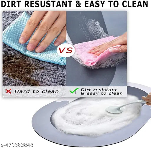 Pack of 2 Super Absorbent Non-Slip Bathroom Mats – Soft Rubber Doormats for Home & Office (Multicolor, 43x60cm)