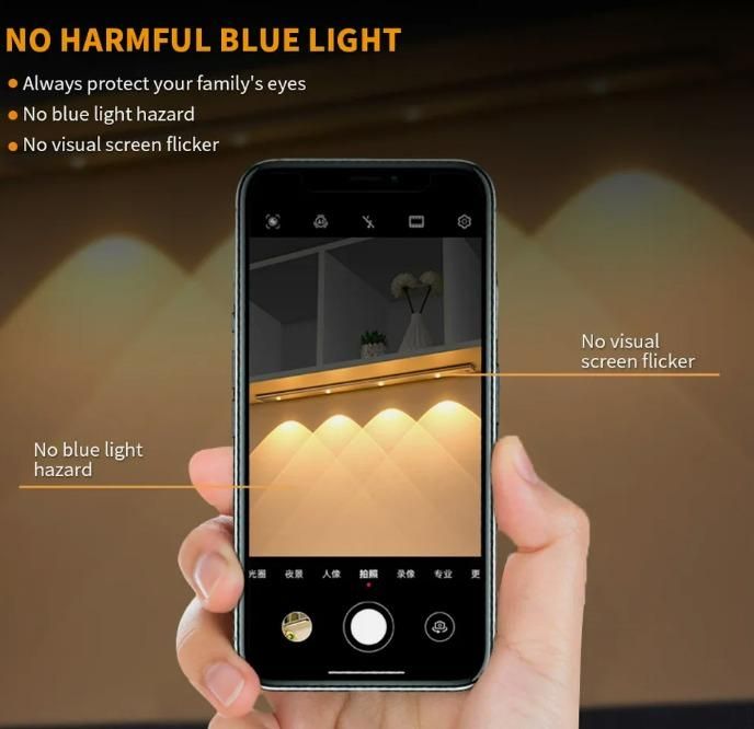 LED PIR Motion Sensor Cabinet Light – USB Rechargeable | Wireless Stick-On Light with 3 Modes & Dimmable Settings