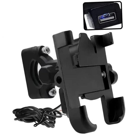 360° Rotating Mobile Phone Holder – Universal Handlebar Mount for Bikes & Motorcycles
