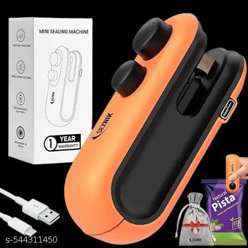 Portable Mini USB Bag Sealer & Cutter – 2-in-1 Heat Seal Machine
